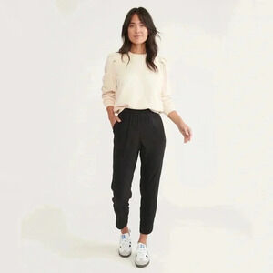 Marine Layer Allison Pants Lightweight in Black Sz XS